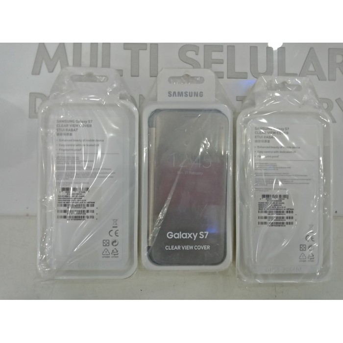 Clear View Cover Galaxy S7 Flat Original 100%