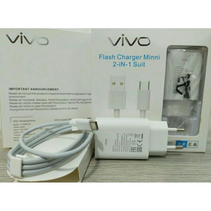 Travel Charger Vivo Fast Charging V1020-D USB Type C