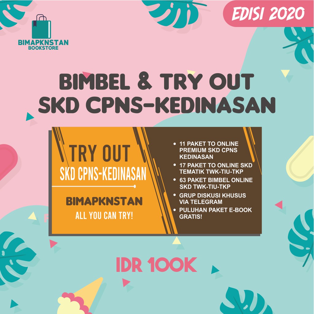 Try Out Skd Cpns Kedinasan Bimapknstan Shopee Indonesia