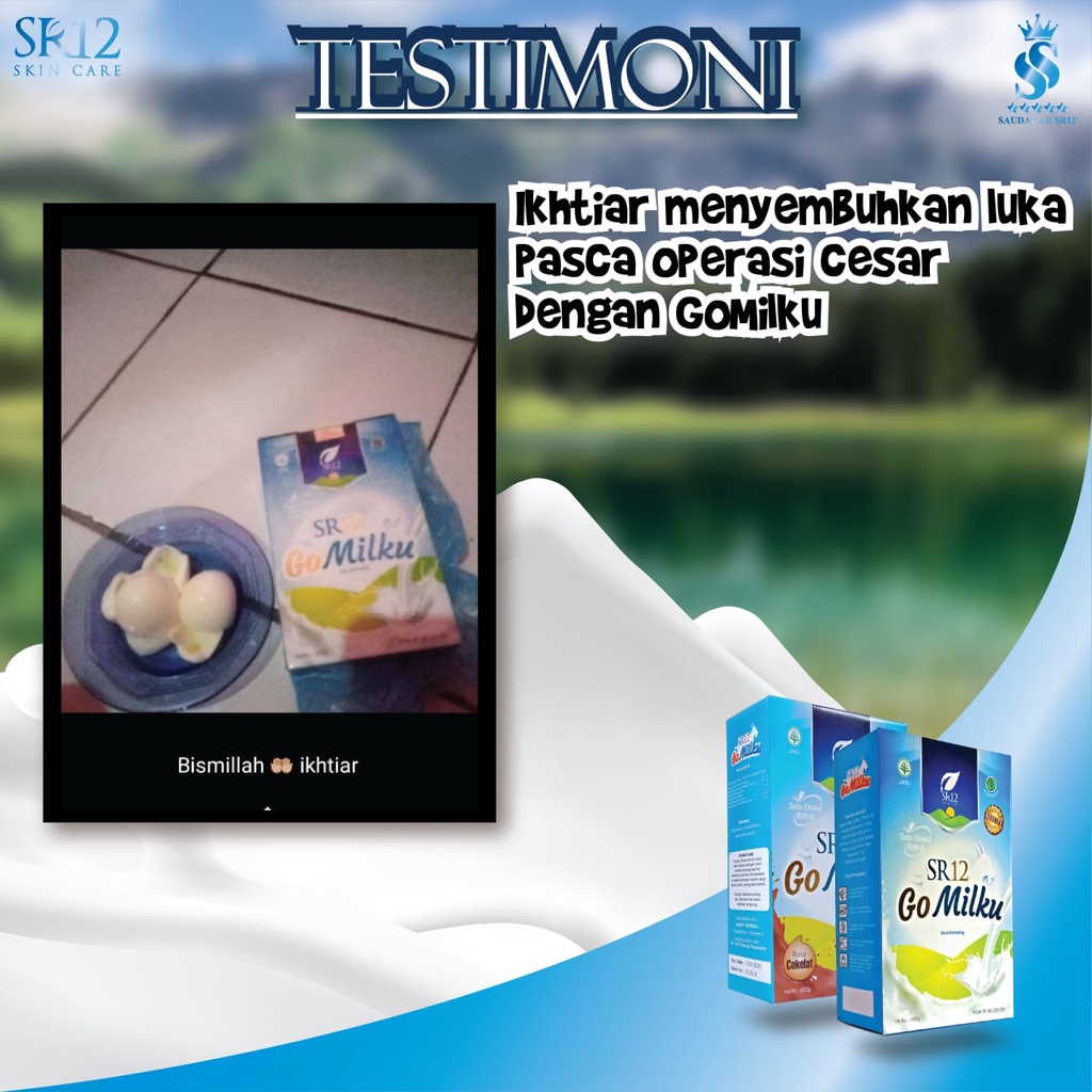 Go milku Sr12 Susu kesehatan Menyehatkan lambung Susu kambing etawa Menambah berat badan Susu kaya manfaat 600gr Bpom Saudagarsr12