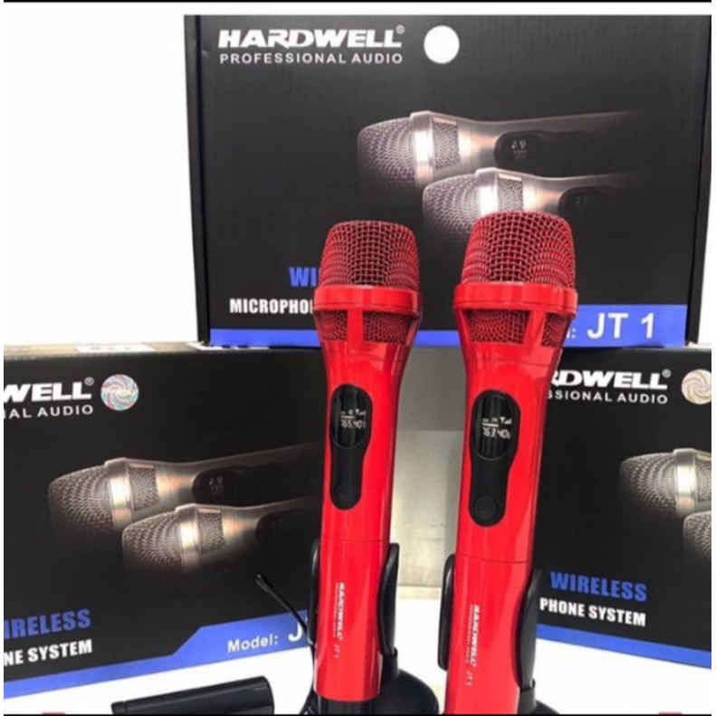 Microphone wireless hardwell JT1 original free ring mic dan busa mic