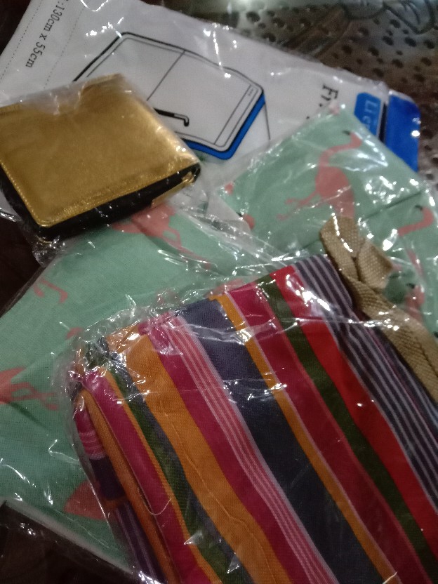 Halo.bag 005 Lunch Cooler Bag Motif Salur Kotak Tempat Makan Bekal Aluminium Foil Tas Tahan Panas