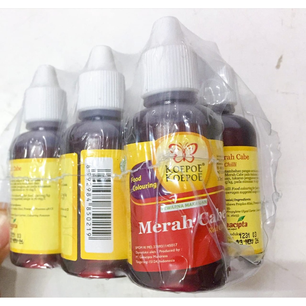 Pewarna Makanan Cap Koepoe Koepoe