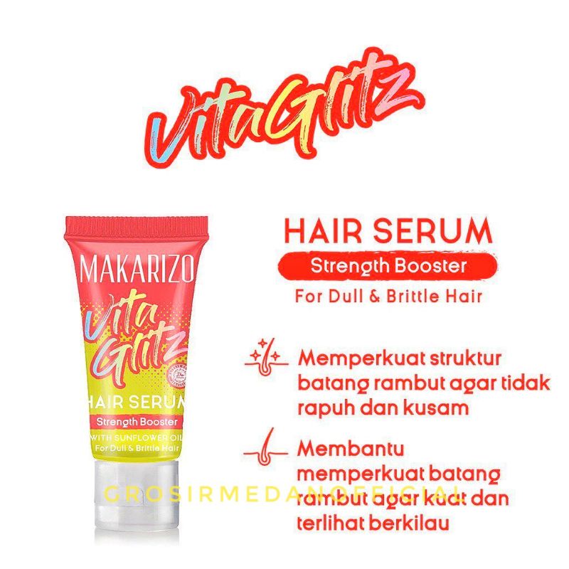 MAKARIZO VITAGLITZ HAIR STRENGTH BOOSTER - RAMBUT KUAT, HALUS DAN BERKILAU