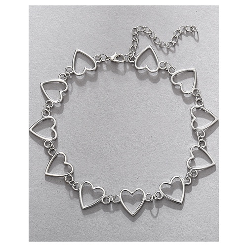 LRC Kalung Fashion Gold Love Alloy Necklace V58837