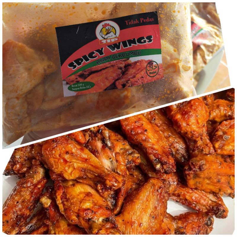 

Spicy Wings 500gr /Sayap ayam