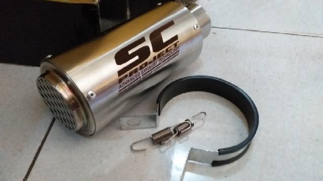 KNALPOT MOTOR KNALPOT MURAH KNALPOT RACING KNALPOT SC PROJECT GP JARING TITAN d50mm-1