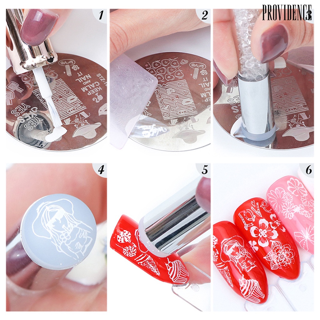 Providence Plat Stempel Kuku Motif Halloween Untuk Manicure / Nail Art / Salon