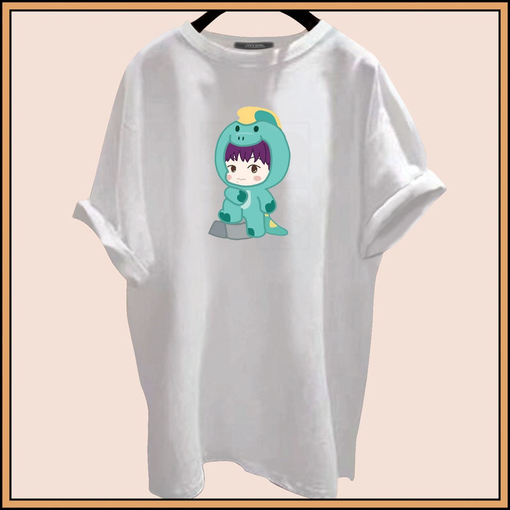 CALVIERO SHOP - BAJU KAOS ATASAN WANITA TOSCA DINO PRINT