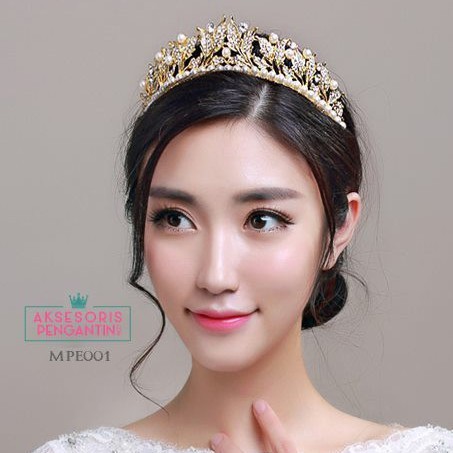 [READY STOCK] WEDDING CROWN AKSESORIS RAMBUT HEADPIECE PENGANTIN WEDDING MPE001