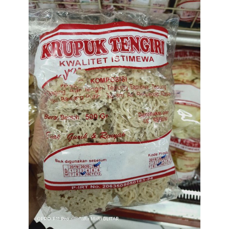 

KERUPUK TENGGIRI MENTAH SERUNI 500gr