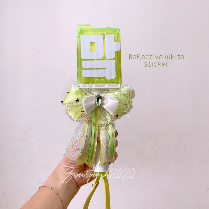NCT LIGHTSTICK REFLECTIVE STICKER HANGUL NAME