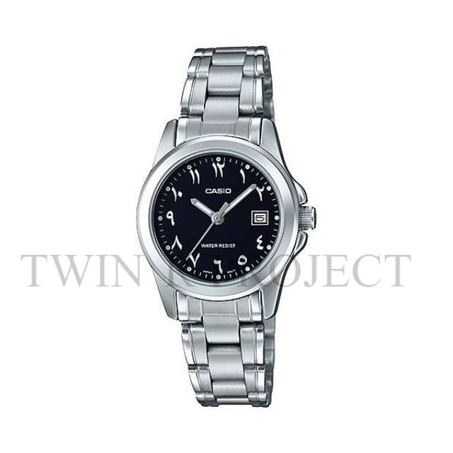 Jam Tangan Wanita Casio Arabic Type LTP-1215A-1B3 Original