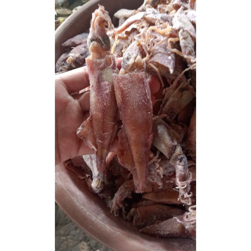 

cumi kering asin kecil / gepeng
