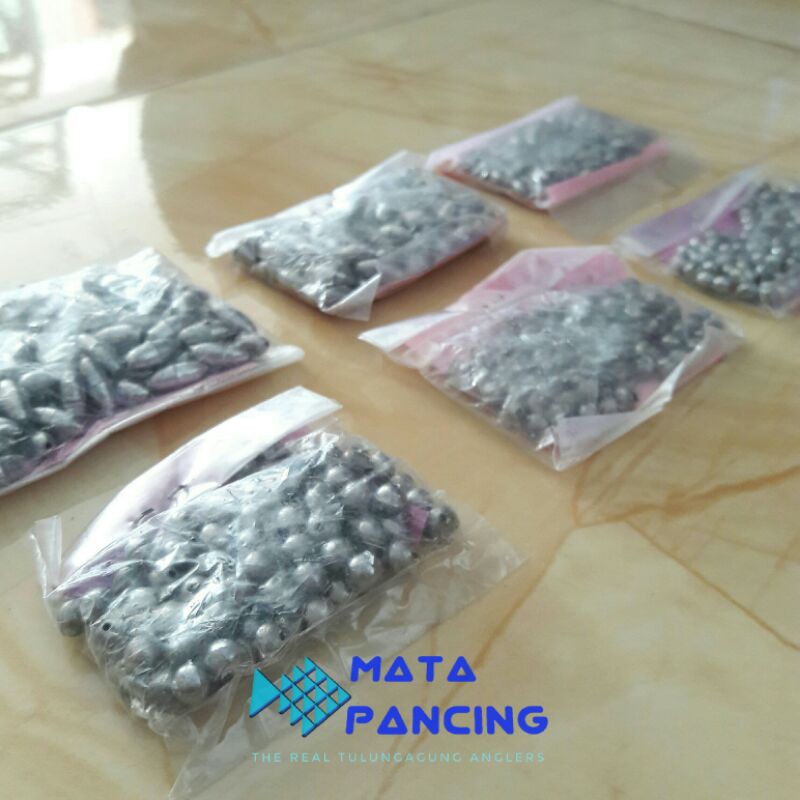 100pcs per bungkus pemberat timah rahayu sebagai timah pancing timah pancing isi 100