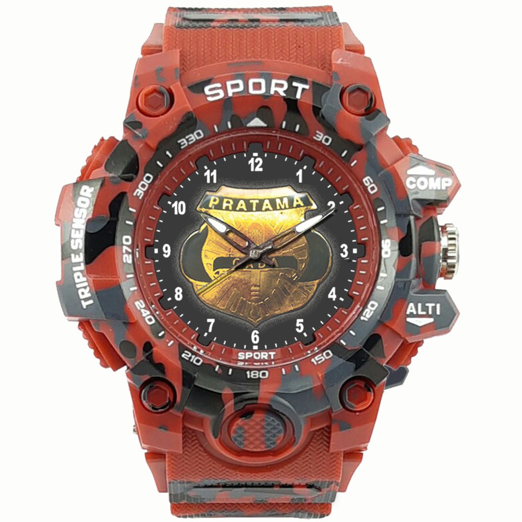 (EXCLUSIVE) JAM TANGAN GADA PRATAMA -SECURITY ARMY MERAH 2