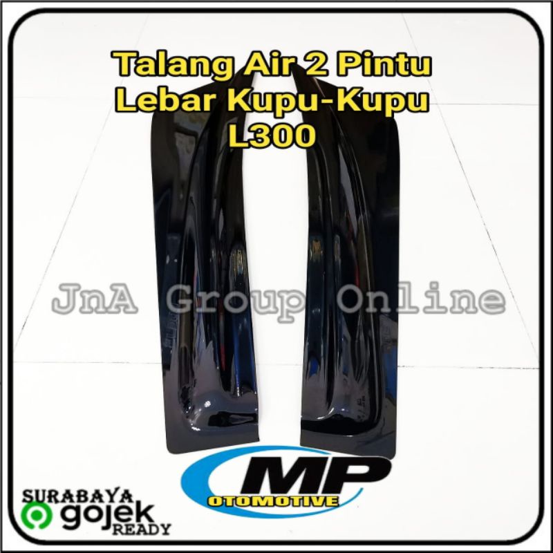 Talang Air 2 Pintu Depan L-300 Jumbo Hitam Lebar kupu kupu