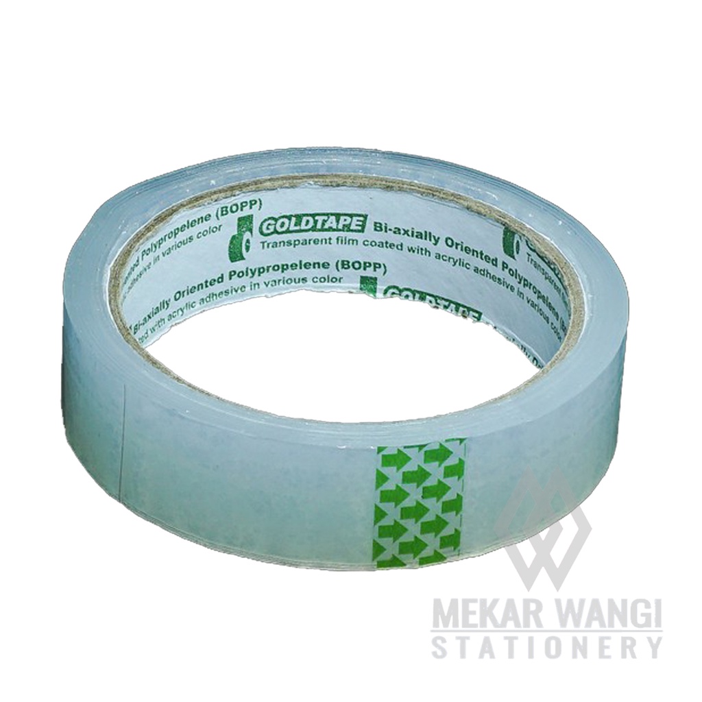 

Isolasi bening gold tape 24mm 1 inch X 72 yard