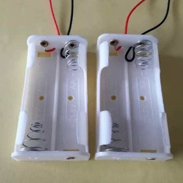 Kotak batre AA isi 2 slot atau batre holder