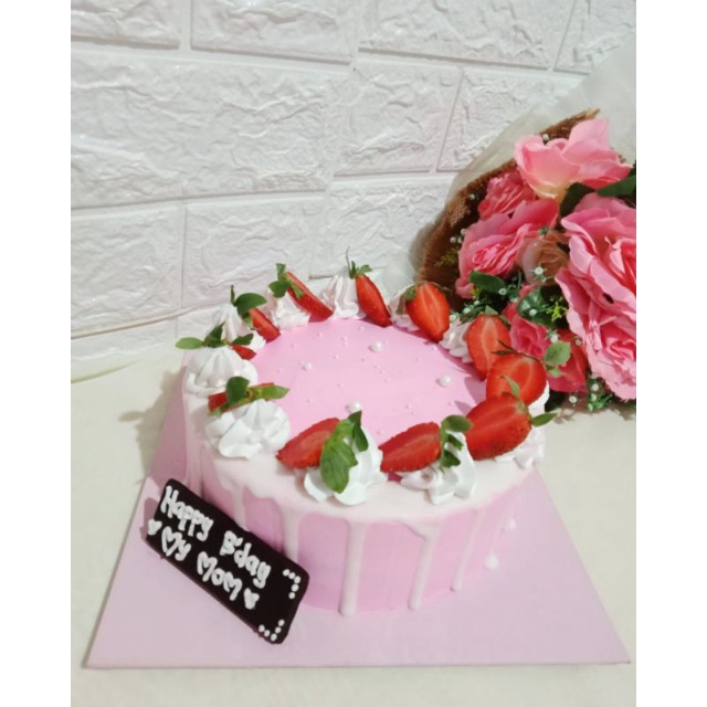 Kue Ulang Tahun/Kue Brownies diameter 18/Tart Ulang Tahun/Cake Ulang Tahun