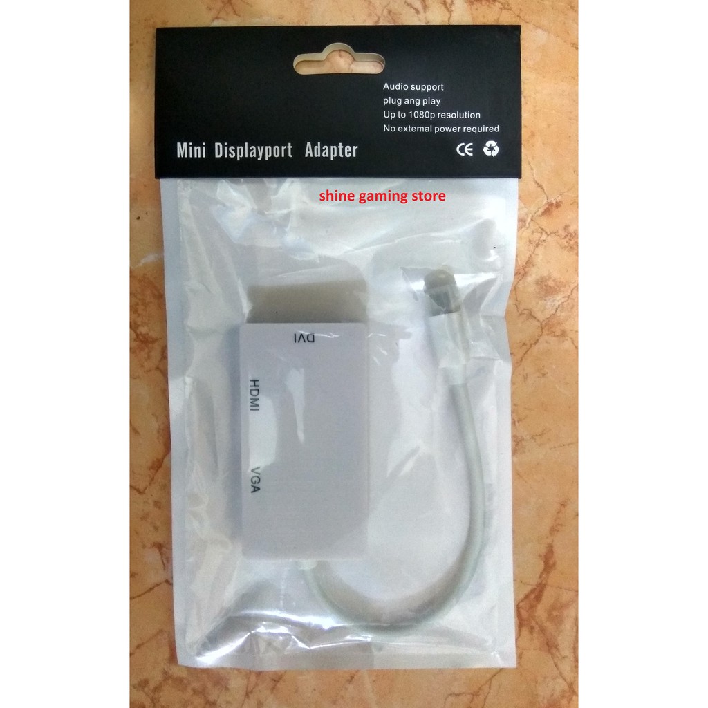 Thunderbolt Kabel Mini DisplayPort to HDTV VGA DVI