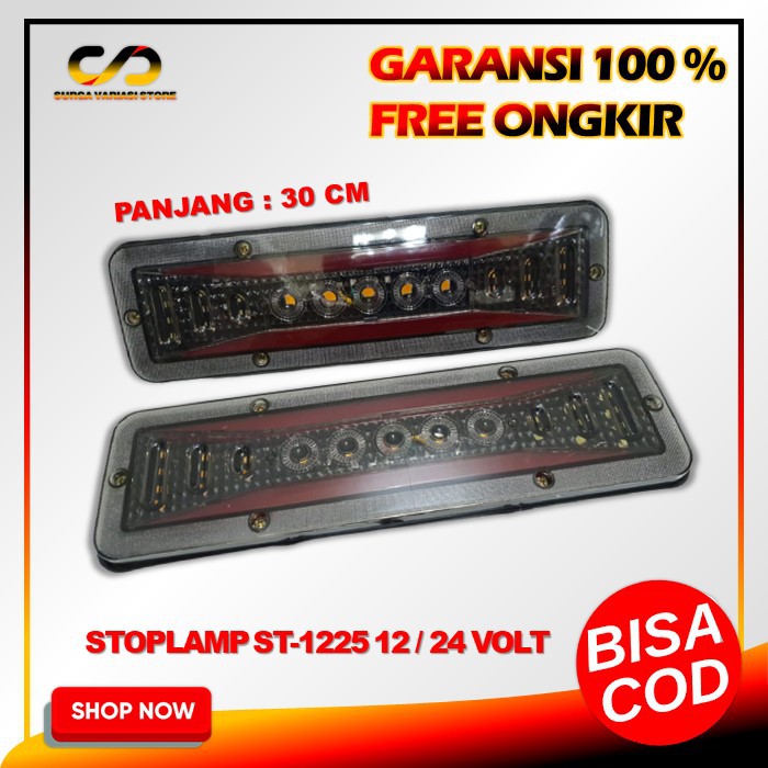 Stoplamp ST-1225 12/24 Volt Variasi Led Lampu Rem Belakang Mobil Pik Up Truk L300 New Carry Canter