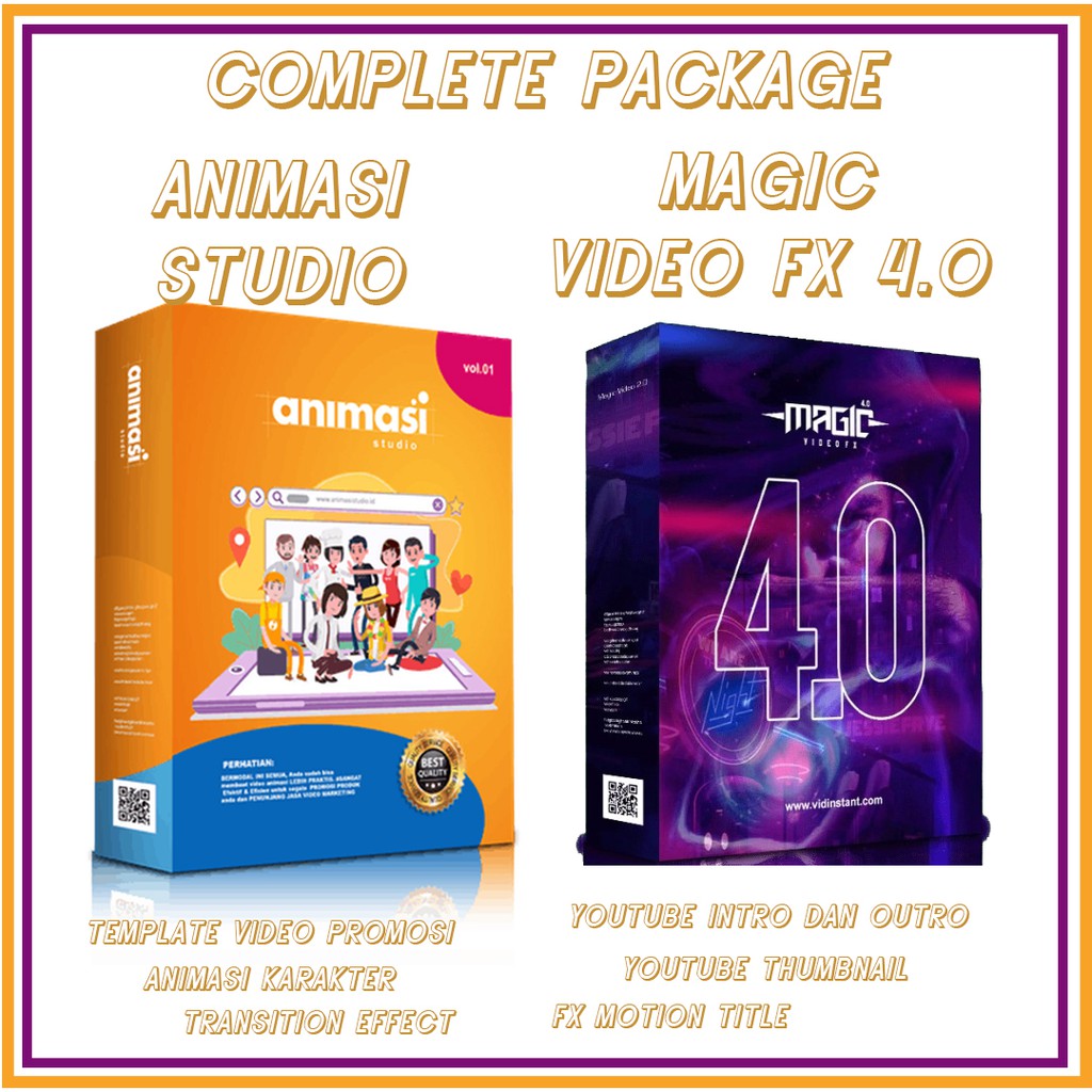 Termurah Animasi Studio Powerpoint | Magic Video FX 4.0 Template Video Promosi dan Youtube Kit