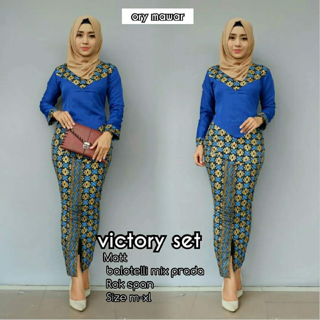 Zola Batik Setelan Batik Kebaya Wanita Victory Set