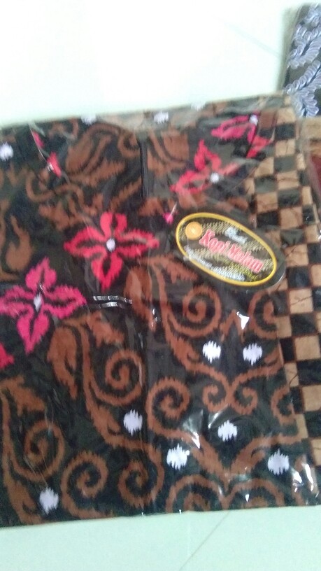 M-l-xl-xxl Batik Tunik Wanita Asj Sa Hrb026 Kenongo Pekalongan Sogan Tulis
