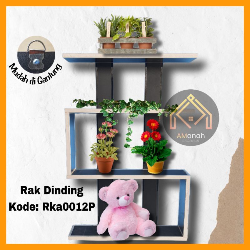 [COD] RAK DINDING KAYU MINIMALIS RKA0012 - RAK PAJANG KAYU SERBAGUNA RAK TEMBOK BUDDIESSTORE