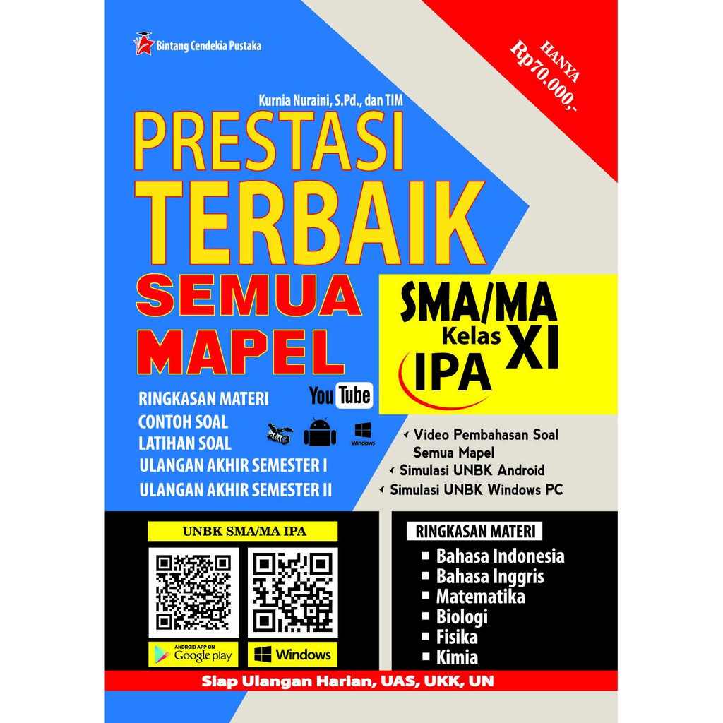 Buku Prestasi Terbaik Semua Mapel Sma Ma Kelas Xi Kelas 11 Ipa Bintang Cendekia Pustaka Shopee Indonesia