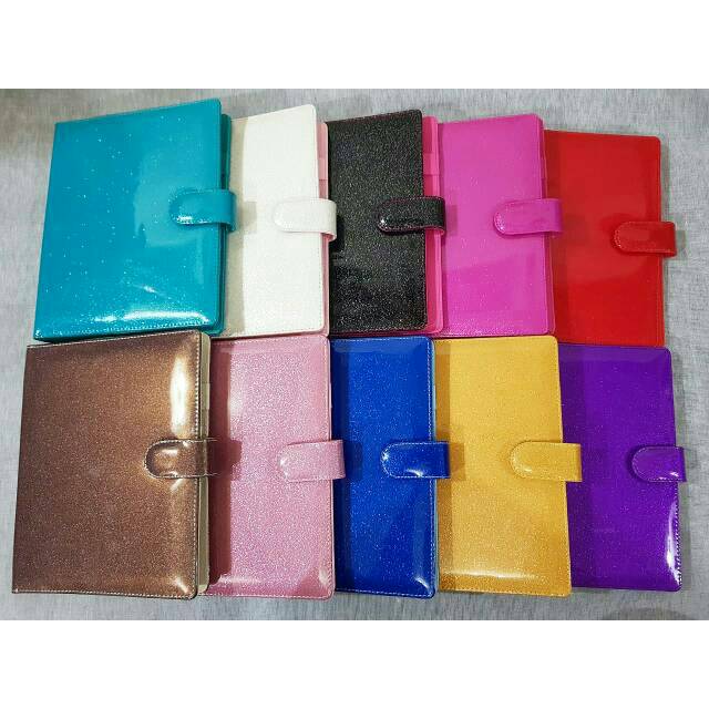 

BINDER CUSTOM READY RING B5 A5 HOLOGRAM GLITTER WARNA BINDER BAHAN CANDY LIMITED STOCK