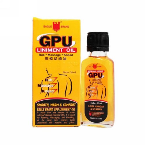 Minyak Gosok Pijat Urut GPU Cap Lang 30 ml