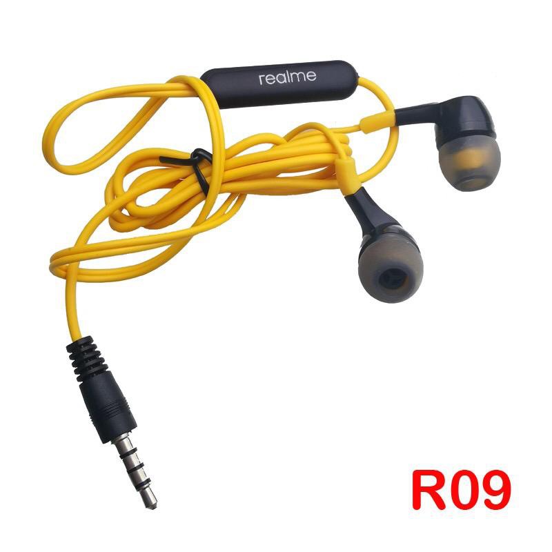 PROMO SALE HEADSET Handsfree REALME magnet Original buds Stereo Bass R08 R09 R10