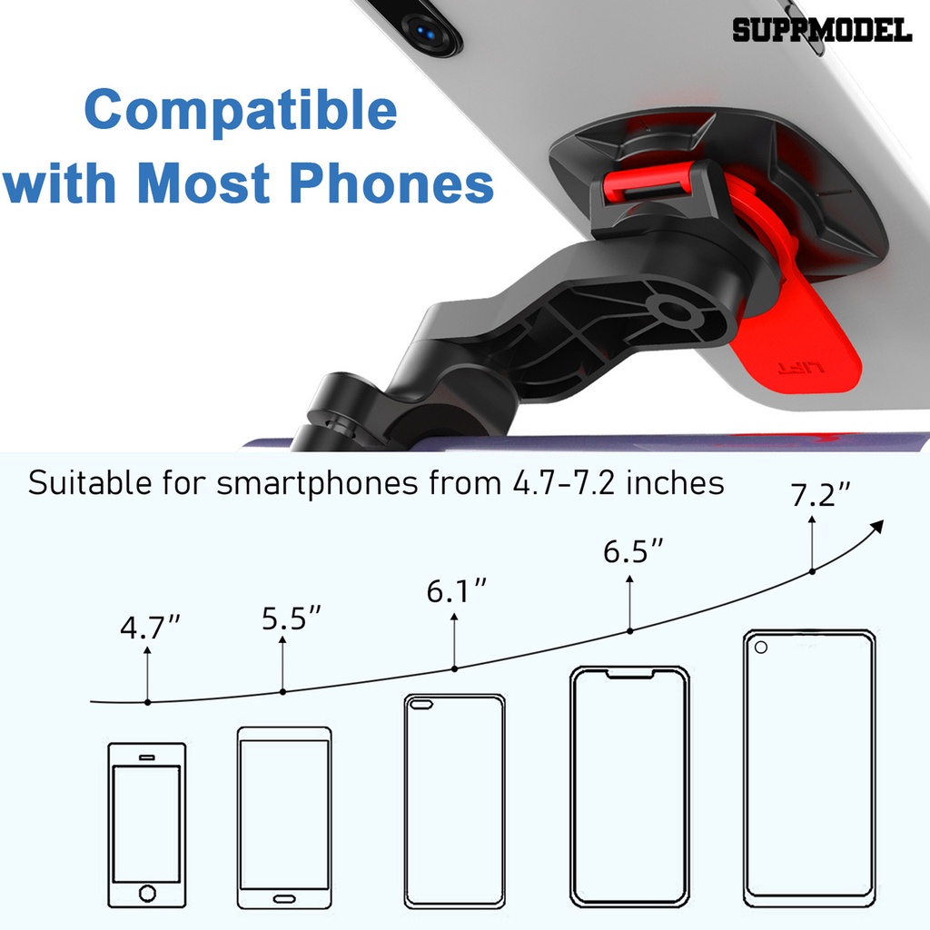 Sdl 1 Set Bracket Holder Handphone Stabil Bahan ABS Shockproof Untuk Sepeda
