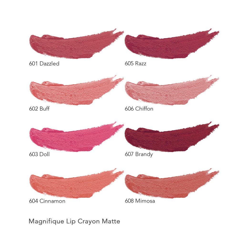 ✿ MADAME ✿ MADAME GIE ( 1 BOX SET ISI 8 PCS ) MATTE MAGNIFIQUE LIP CRAYON