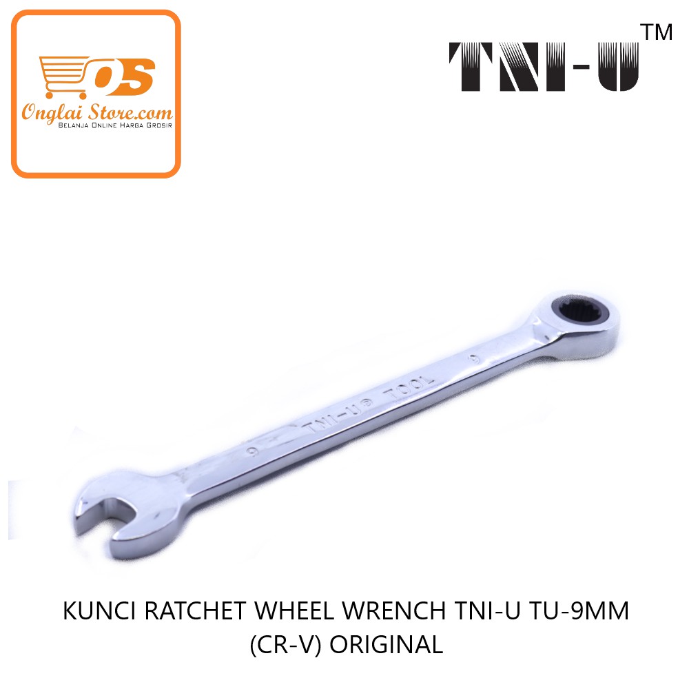 KUNCI RATCHET WHEEL WRENCH TNI-U TU-9MM (CR-V) ORIGINAL 棘轮扳手  (HARGA SPESIAL)