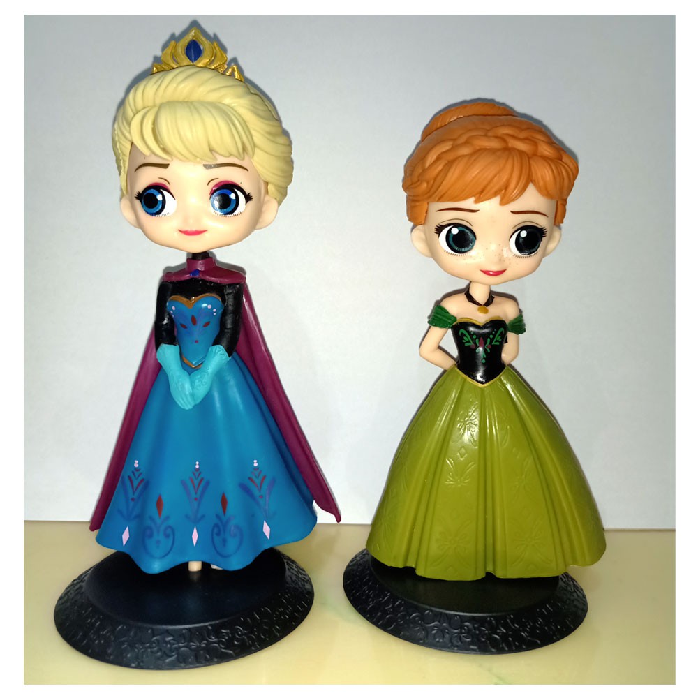 Pajangan Figure QPosket Frozen #2 Anna & Elsa Set Isi 2