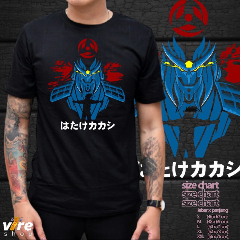 KAOS ANIME KAKASHI HATAKE SUSANO NARUTO SIPUDEN | Kaos Anime Manga T-Shirt Merchandise