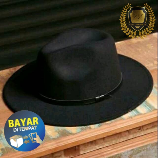 TOPI LAKEN FEDORA 100% KULIT SAPI