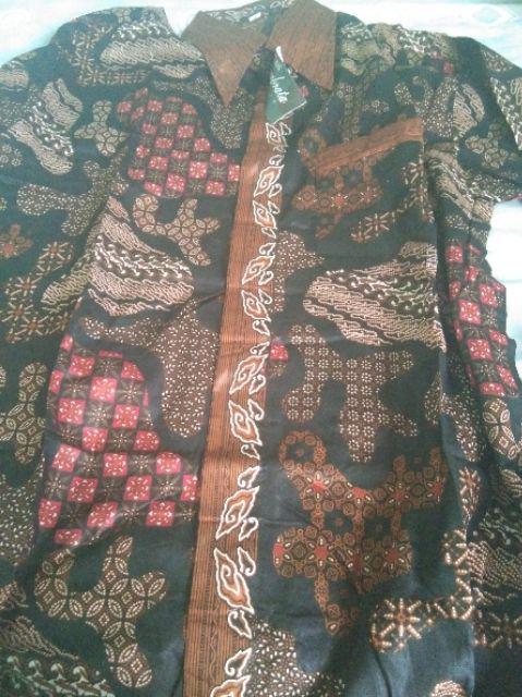Qnunbatik Hem/kemeja Batik Lengan Panjang Pria Uk Standard - 5l Narita Prodo