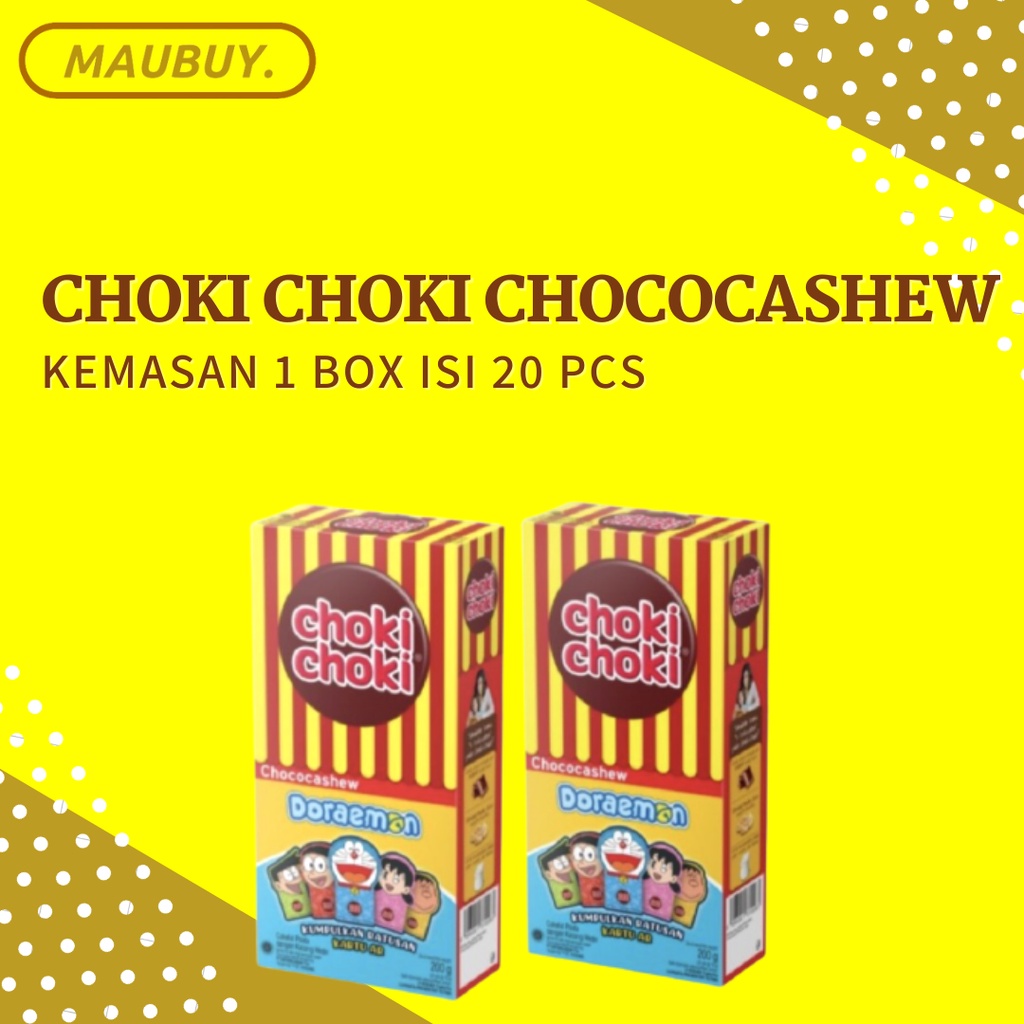 

CHOKI CHOKI CHOCOCASHEW ISI 20 BUNGKUS COKELAT PASTA