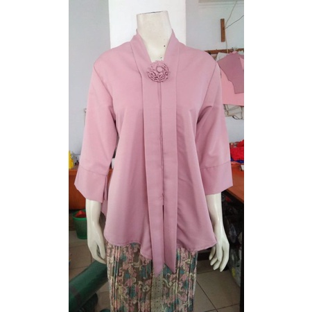 (M92/100) Kebaya floy kutubaru encim kartini termurah busui STD-JUMBO KeroncongBusana-Rose Gold