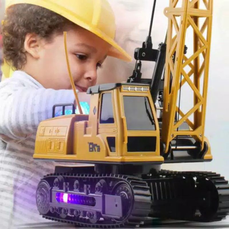 Remote Control mainan Konstruksi Crane