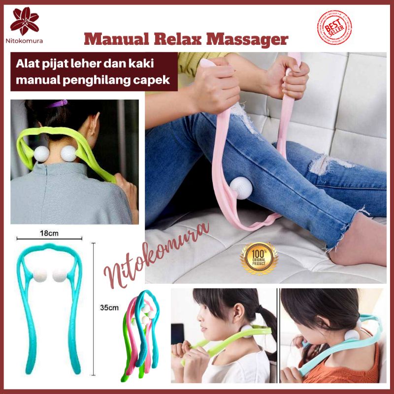 Alat Pijat Terapi Leher Wanita Pria Relax Massager Bantu Redakan Ketegangan Urat Leher