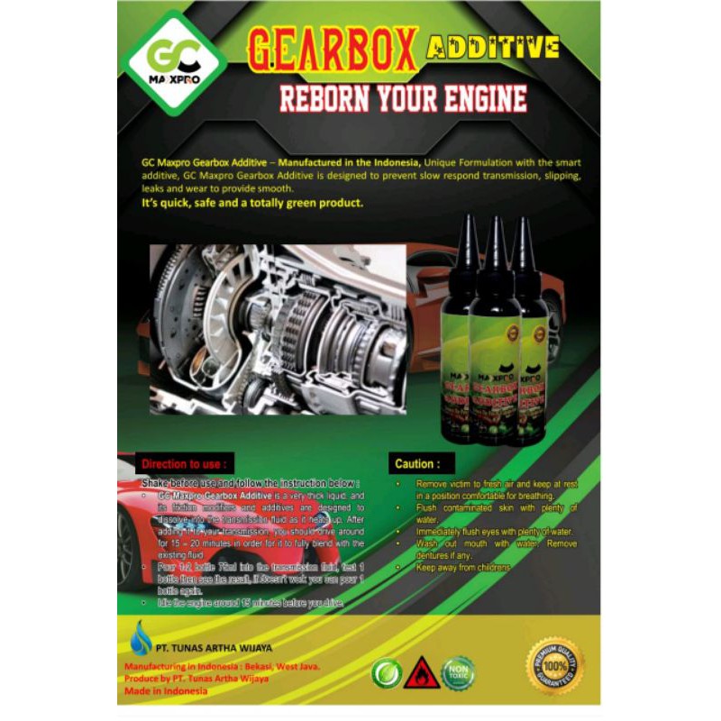 GEARBOX ADDITIVE GC MAXPRO cairan atasi masalah matic ngelos delay jedug