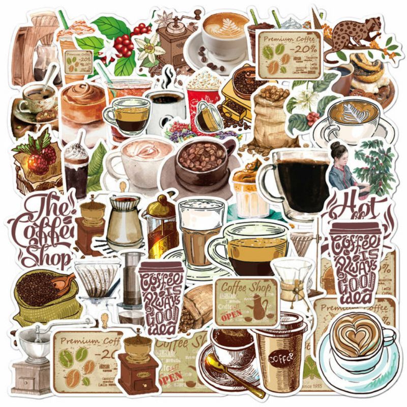 

STIKER PACK COFFE STYLE 260057- STIKER AESTHETIC KEREN IMUT LAPTOP, AKSESORIS HP, ANTI AIR, MOTIF, HELM, TUMBLER, KOPER, KULKAS