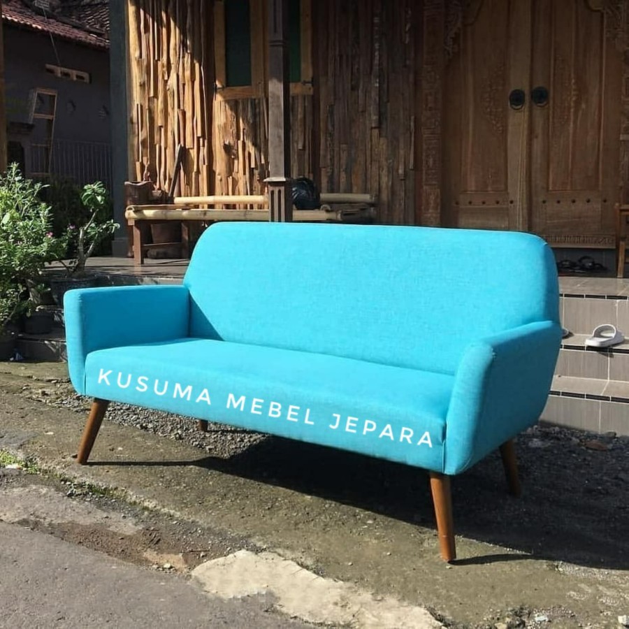 Kursi Sofa Kursi Santai Sofa Tamu Jengki 2 Dudukan (Panjang 160cm)