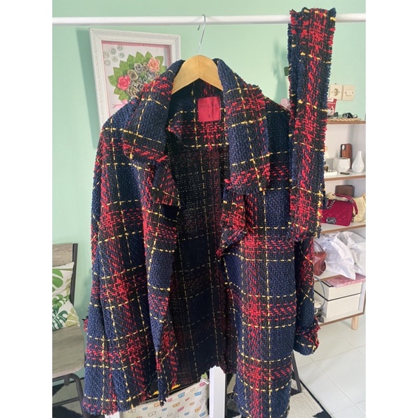 Preloved Benang Jarum Navy Brisa Outer