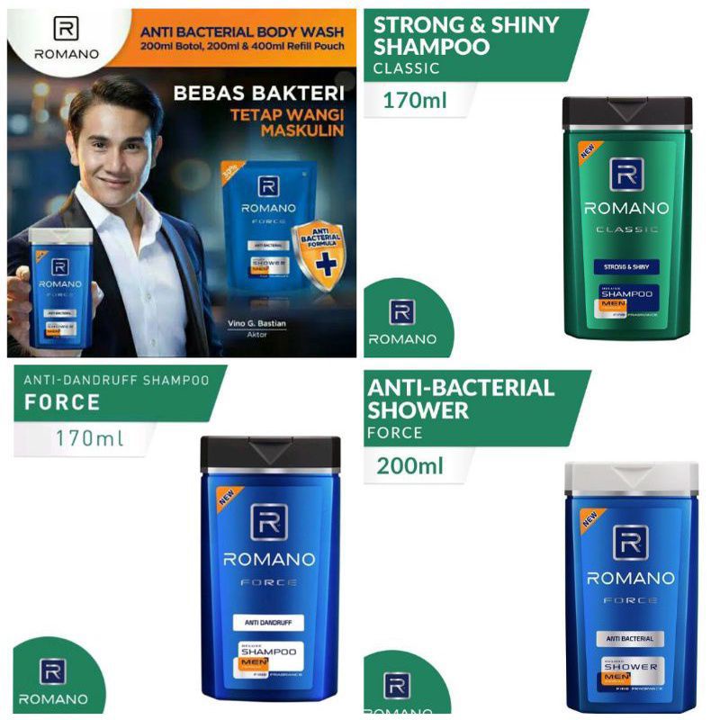 ROMANO 2 VARIAN SHAMPO & BODY WASH 170ml & 200ml